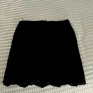 Lace black skirt